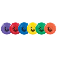 Champion Sports Competition Plastic Flying Discs 9.5" - Set of 6 Assorted Colors
