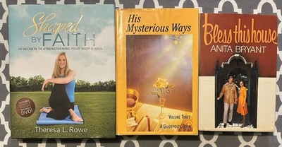 Christian Books Lot Of 3-Bless This House, His Mysterious Ways, Shaped By Faith