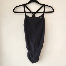 Nike Black One-Piece Swimsuit Swim Suit Bathing Suit Swimming Athletic 6 32 