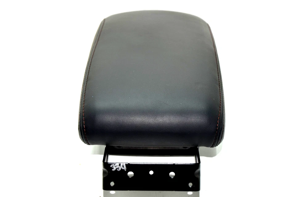 💎 Nissan Máxima 2009-2014 negro rojo puntada consola tapa reposabrazos cuero OEM Foto 4 de 4