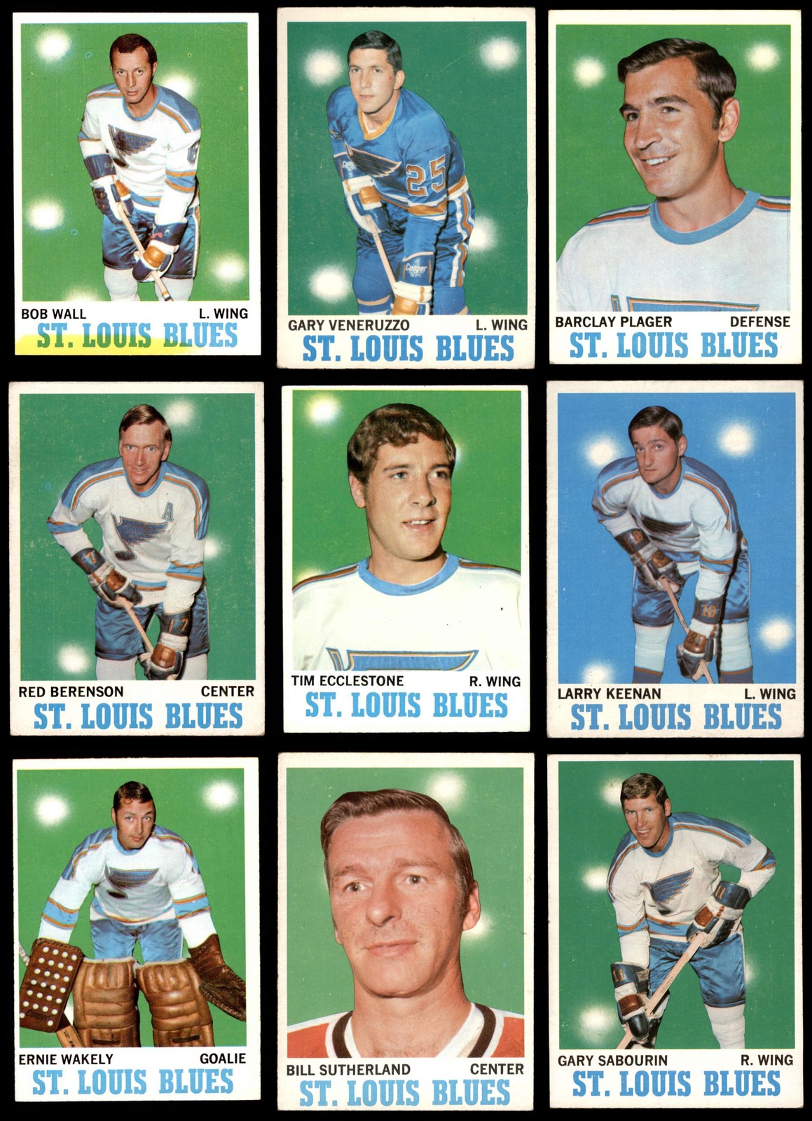 1970-71 Topps St. Louis Blues Near Team Set 4 - VG/EX 3756449
