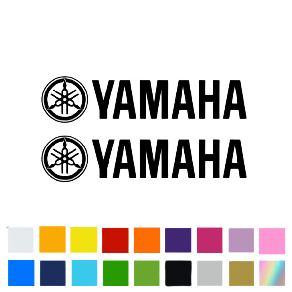 2x Yamaha Sticker Decal Motorcycle Boat Window Tank Wheel Bike yz yzf fzr r1 r6