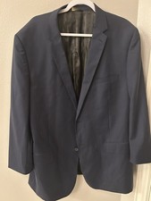Giorgio Blazer Mens Navy 48L Two Button Single Breasted