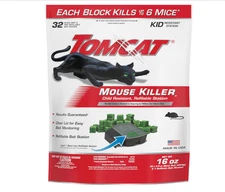 Mouse Mice Rat Killer  32 Blocks Bait Poison Rodent Station Trap Tomcat Control*