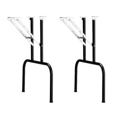Folding Banquet Table Legs 2-Pack Compact Easy Assemble Tubular Steel Durable