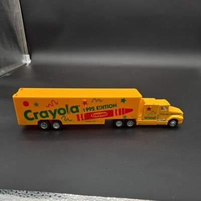 CRAYOLA 18 WHEELER BIG RIG 1992 EDITION DIE-CAST TRACTOR & PLASTIC TRAILER