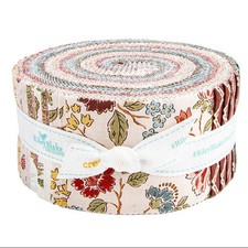Riley Blake - Northanger Abbey 2.5 inch Rolie Polie by Jane Austen's House 40