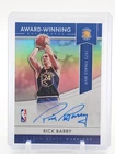RICK BARRY 2021-22 PANINI AWARD-WINNING SILVER PRIZM AUTO #AW-RBA WARRIORS Q2283