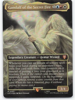 Gandalf of the Secret Fire Magic MTG Herr der Ringe Mittelerde LTC M 0507 FOIL
