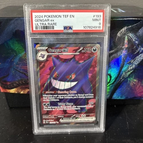 Gengar ex 193/162 SV05: Temporal Forces Holo Psa 9 Mint Pokemon Card Graded