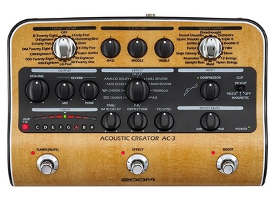 ZOOM AC-3 Akustikgitarre Effektprozessor