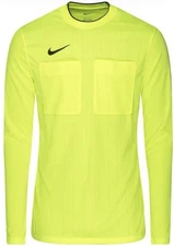 NIKE Soccer DRI-FIT Referee LS Jersey XL Shirt II Volt /  Black DH8027-702