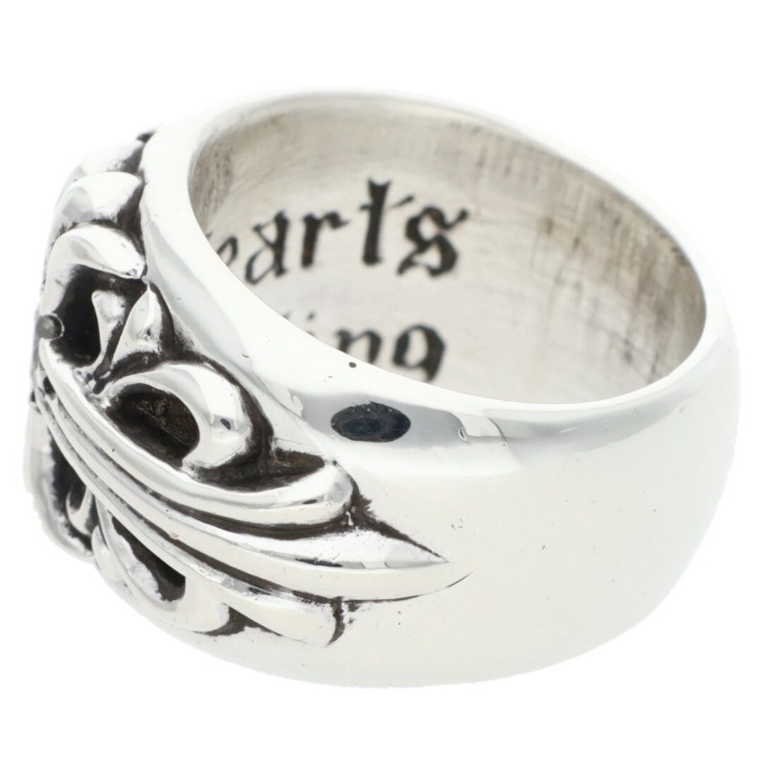 Chrome Hearts FLRL CRS 1dia Floral Cross 1 diamond silver Ring Men's Size Used 6 thumbnail 6