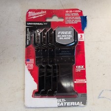 Milwaukee 49-25-1103W 1-3/8" Multi-Tool Oscillating Blade Set 4-Piece H47
