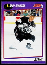 Larry Robinson, 1991-92 Score American, #291, Los Angeles Kings,