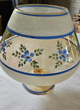 NRD ?- duża dekoracja- szkło - wazon?  Obrotnik z kwiatowym wzorem - ze spadku