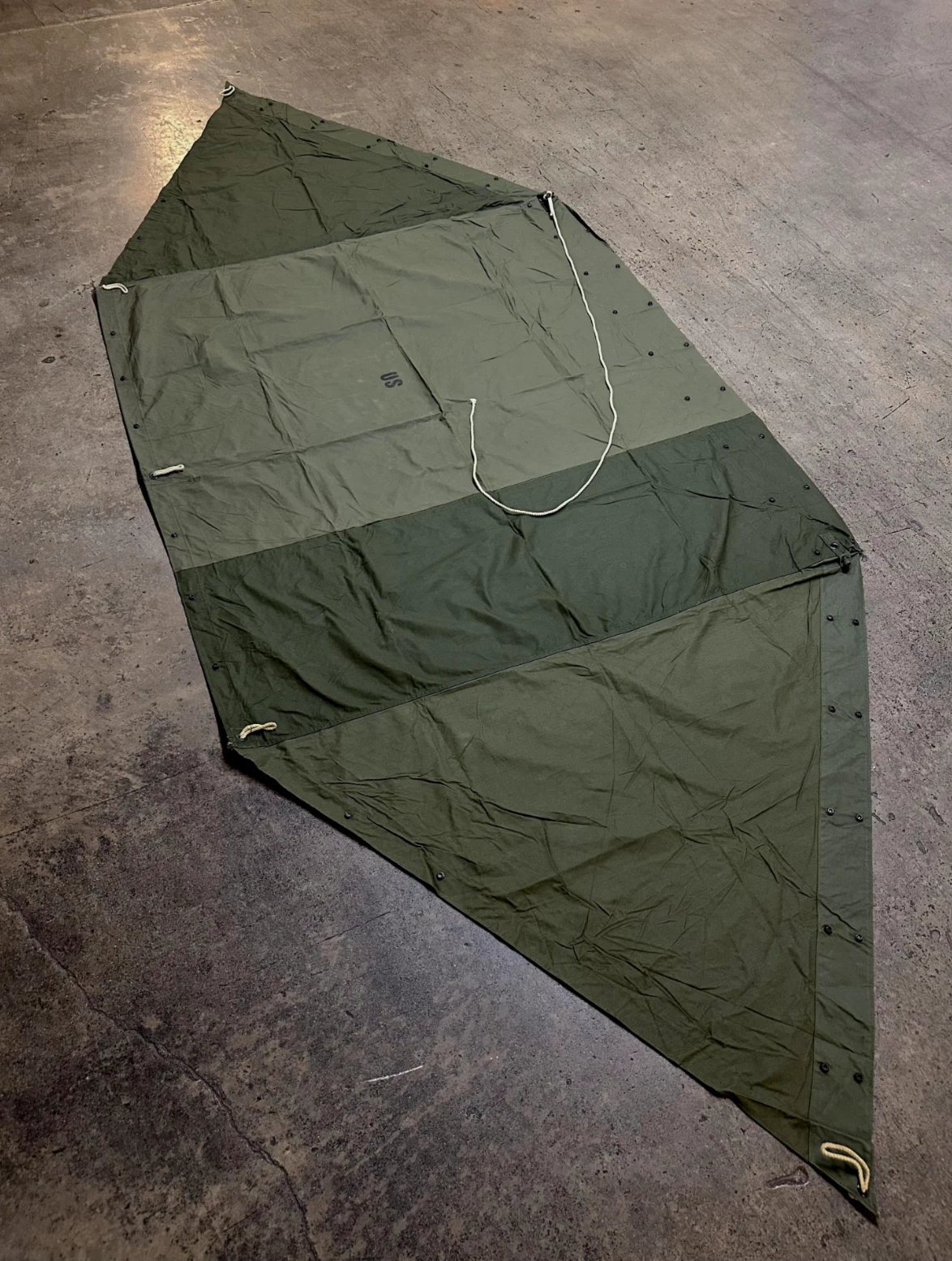 ONE NOS US Military Shelter Half Pup Tent/Tarp Only, V-91
