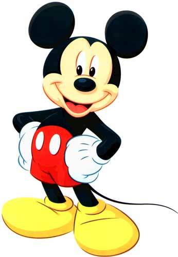 Walt Disney's MICKEY MOUSE Full Body Promotional Pose Window Art