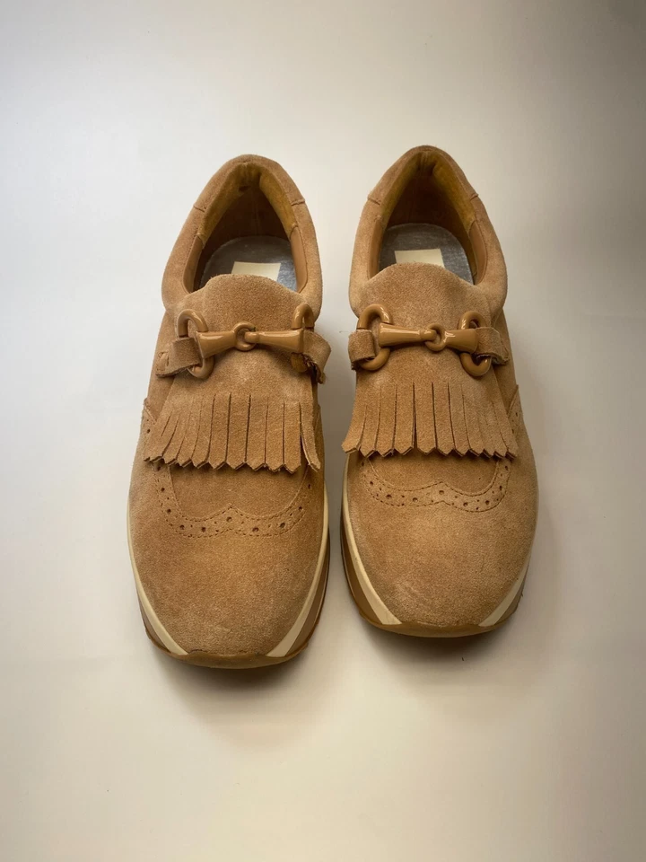 Dolce Vita Mujer Jhax Toffee Gamuza Plataforma Mocasín Zapatilla Talla 9.5 Foto 2 de 4