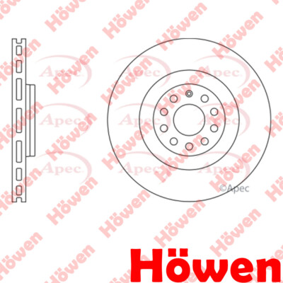 Fits Audi A3 VW Scirocco Seat Leon 1.8 2.0 3.2 3.6 Brake Disc Front Howen