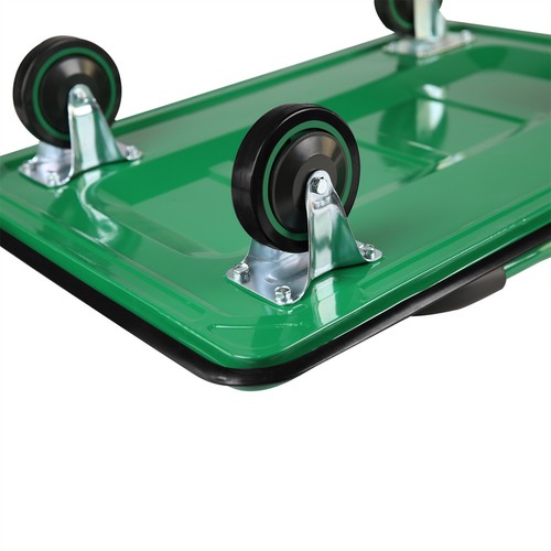 Platform Truck Hand Truck Foldable Cart for Moving 660lbs Capacity Swivel Wheels - Picture 7 of 13