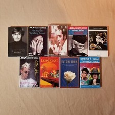 Elton John Lot Of 9 Cassingle Cassette Single & Aretha Franklin NOT CD 12