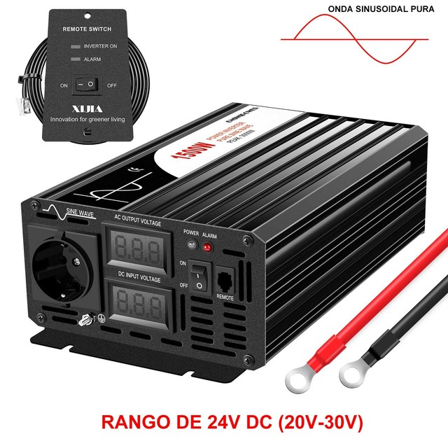 Inversor onda pura convertidor 1500w del seno DC 24V 48V to AC 220V Model24v-220v/230v | Compra online eBay