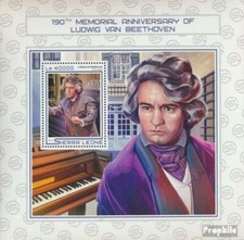 sierra leone sierra-léonais bloc-feuillet 1230 neuf 2017 ludwig van beethoven