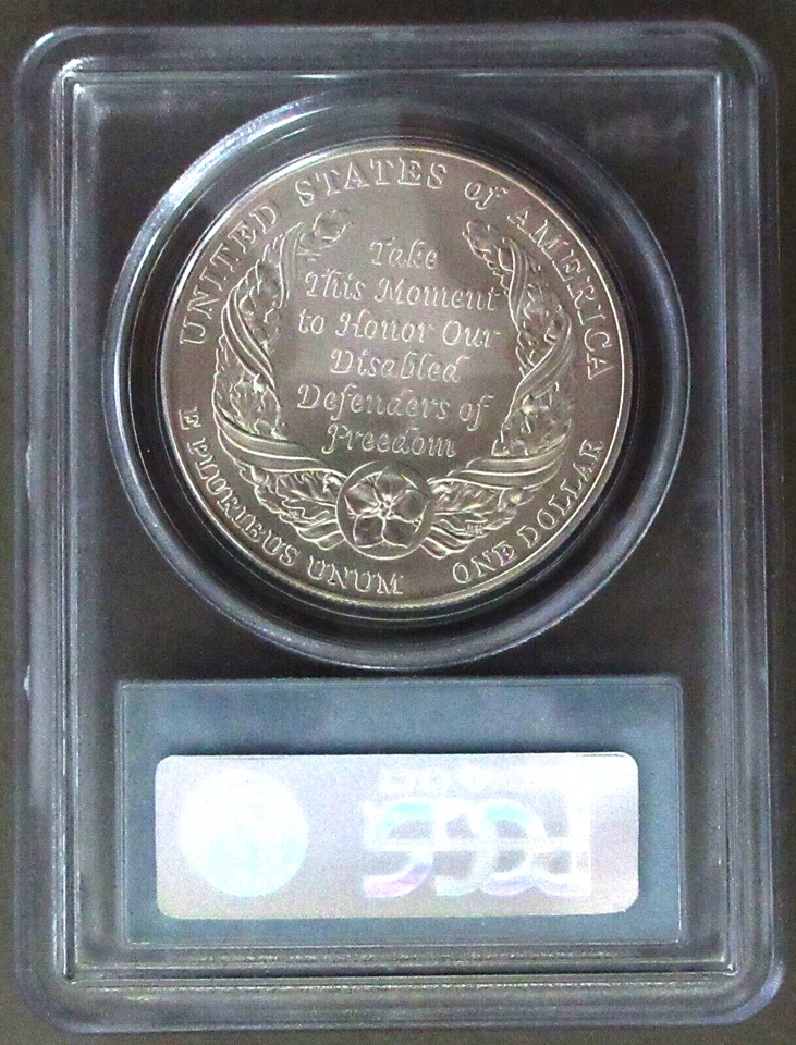 PCGS MS69 2010W  Disabled Veterans           KB22 - Image 4 of 4