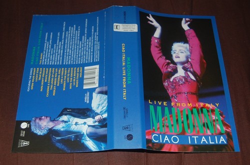 MADONNA LIVE FROM ITALY CIAO ITALIA ~ VIDEO SLEEVE ~ - 第 1/2 張圖片