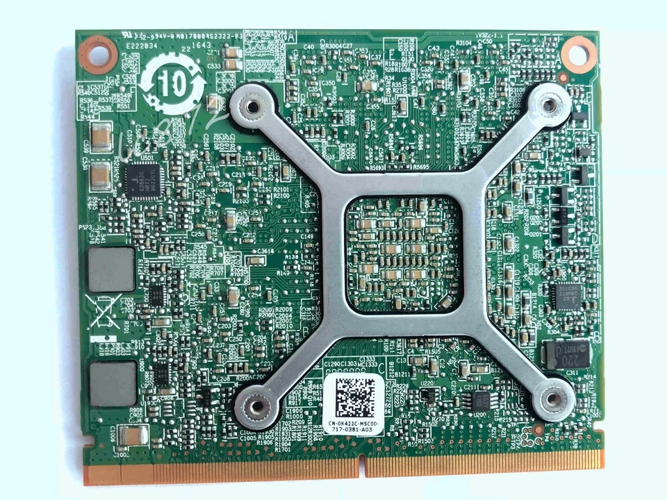 Dell Precision 7510 W5170M 2GB GDDR5 AMD FirePro M5100 Video Card K422C - Image 3 of 3
