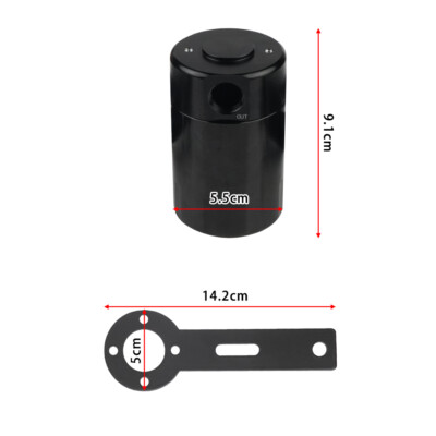 Black Oil Catch Can Separator Kit – For Ford F150 2.7L, 3.5L Ecoboost, 5.0L & Raptor – Performance Part