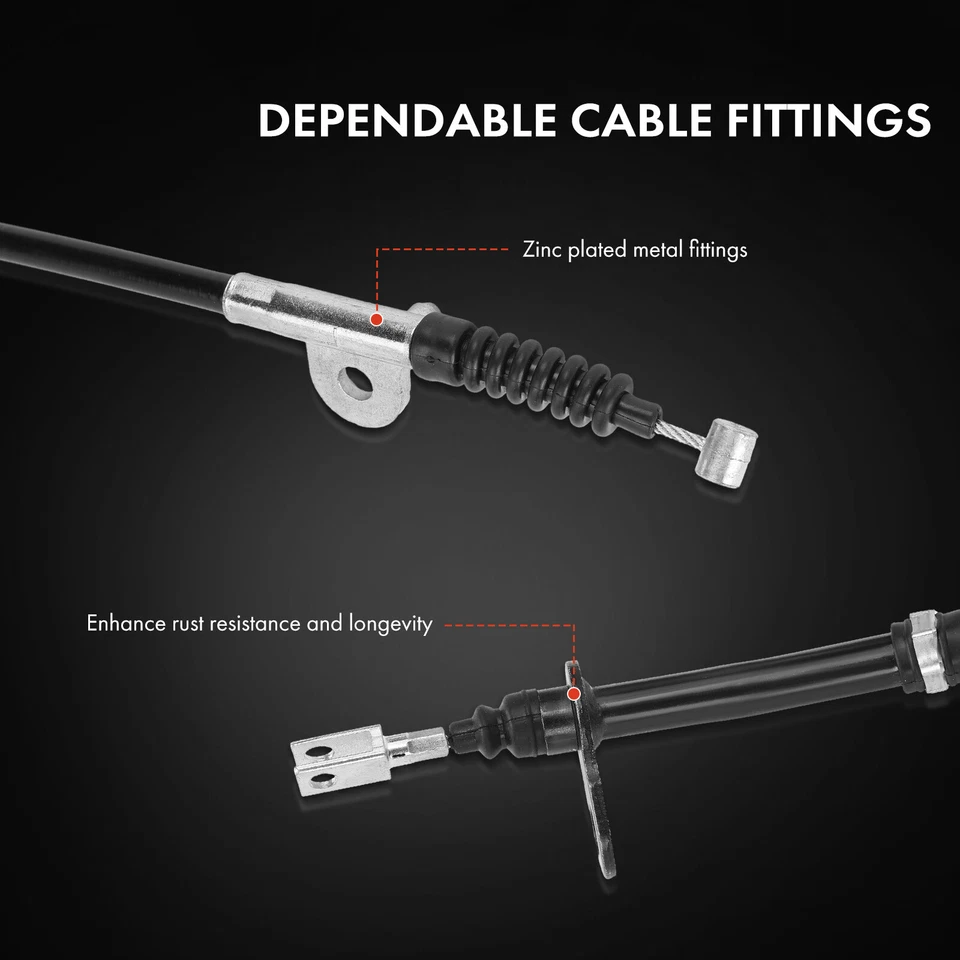 2Pcs Rear Driver & Passenger Parking Brake Cable for INFINITI M35 M45 2006-2007 - Image 4 of 4