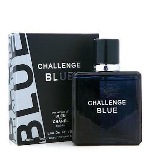 CHALLENGE BLUE for MEN Cologne EAU DE TOILETTE Fragrance Perfume SPRAY