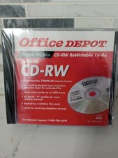 Office Depot CD-RW Re-Writable DISC 3 Pack 700MB/80 1x 4x Speed