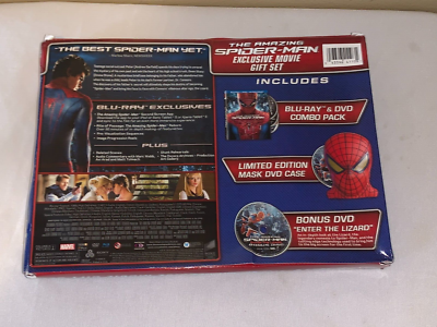 THE AMAZING SPIDER-MAN BLUE-RAY MOVIE EXCLUSIVE GIFT SET WALMART W