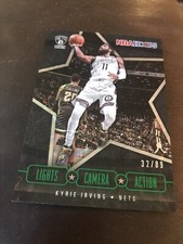 2020  NBA Hoops Lights Camera Action Green Explosion /89 Kyrie Irving #25 NETS
