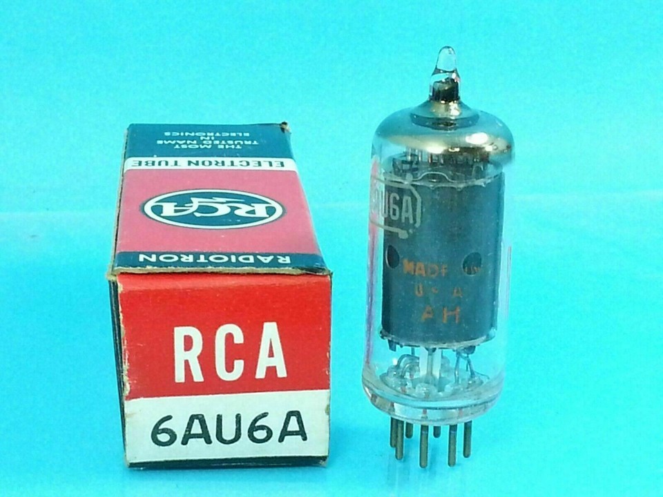 RCA 6AU6 A TUBE SINGLE NOS NIB BRAND NEW ABSOLUTE PERFECT IN ORIGINAL