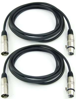 2 x 3 m 3-pol Mikrofonkabel Adam Hall K3 MMF 0300 XLR DMX Mikrofon Kabel 3 pol