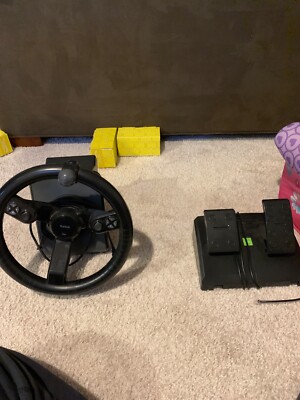 Saitek heavy equipment wheel, only the wheel and pedals, used