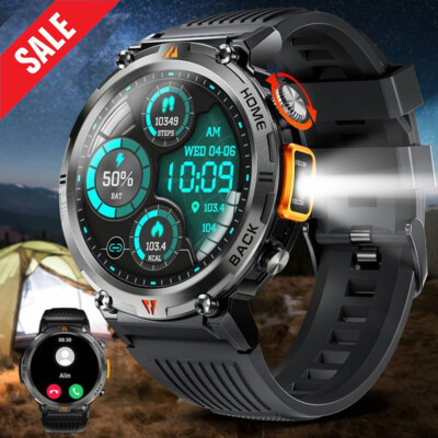 Für Xiaomi Android Smartwatch Herren Pulsuhr Bluetooth Armbanduhr Sportuhr