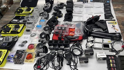 GoPro Hero4 Black Two Camera & Hero2 Ultimate Kit w/3D + Extras Working