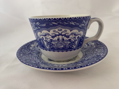 SPODE Blue Room Collection Floral Cup & Saucer - Georgian 1830 Series NEW - Picture 3 of 12