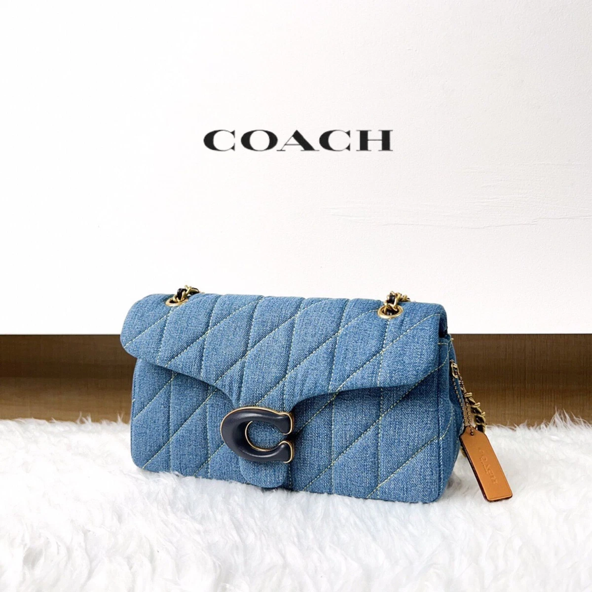 バッグ COACH 2way shoulder handbag denim Kleo COACH Kleo Hobo Signature Denim 2Way Shoulder Bag BlueMulti C8163