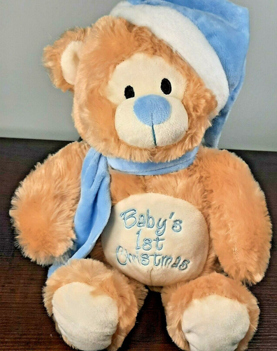 personalised 1st christmas teddy
