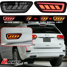 Smoke Lens LED Rear Reflector Light Turn Singal For 2011-21 Jeep Grand Cherokee