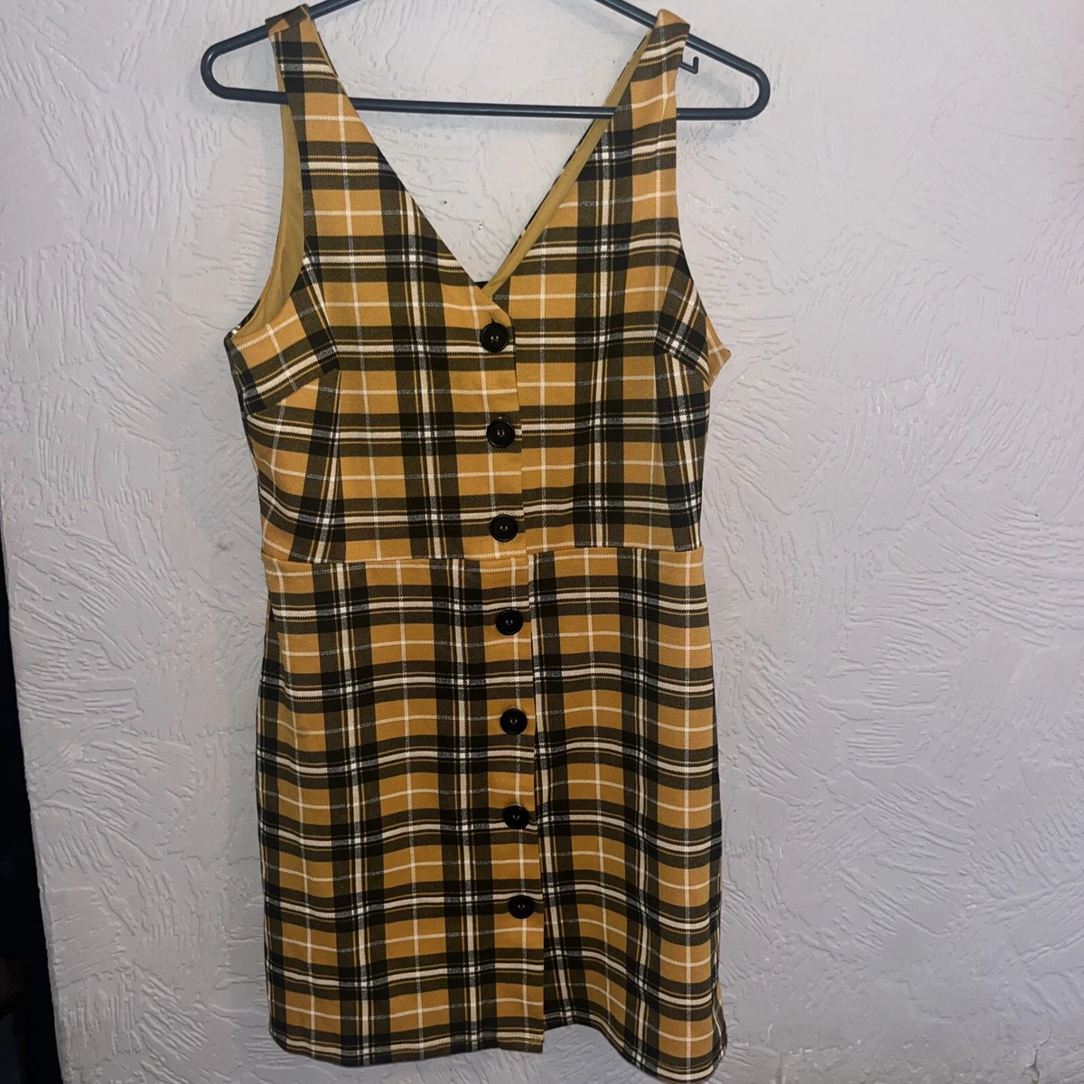 New look hotsell yellow pinafore