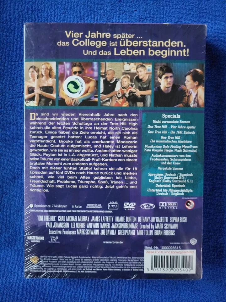 One Tree Hill - Staffel 5 *** OVP *** im Schuber *** in Folie *** - Bild 2 von 2