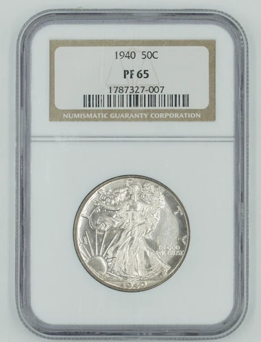 1940 NGC PF65 Walking Liberty Half Dollar