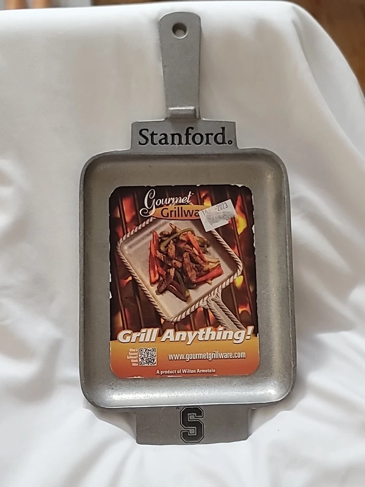 En muy buen estado Stanford University Wilton Armetale Sartén Chisporroteo Estufa/Sartén Parrilla Foto 3 de 4